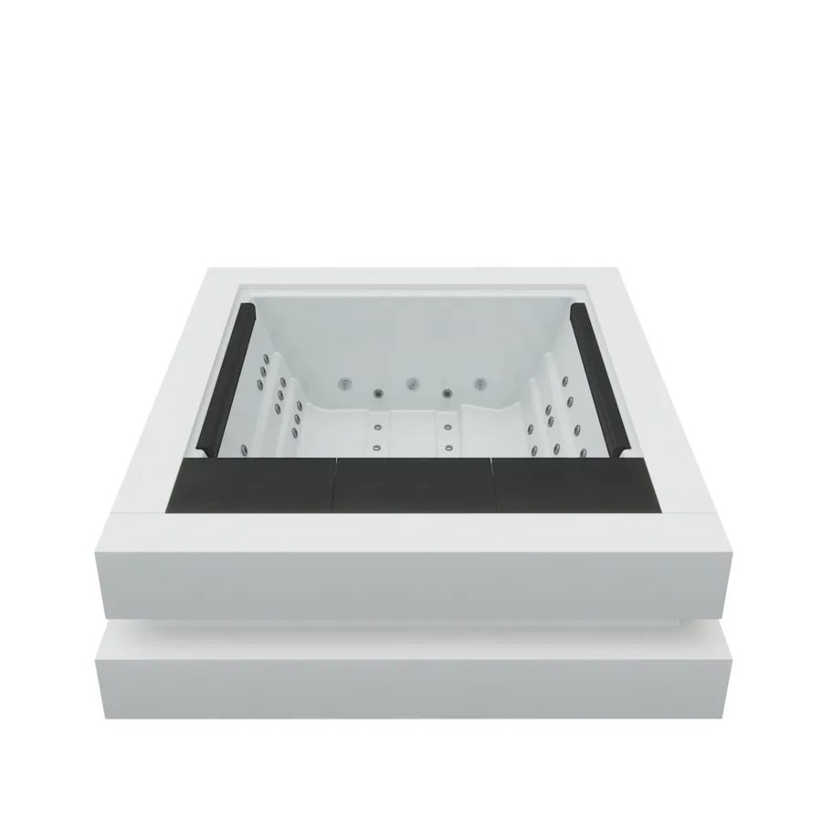 Aquavia Cube — White Solid Surface