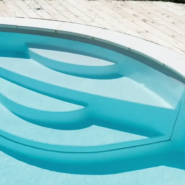 Escalier Enjoy au design arrondi vu de dessus