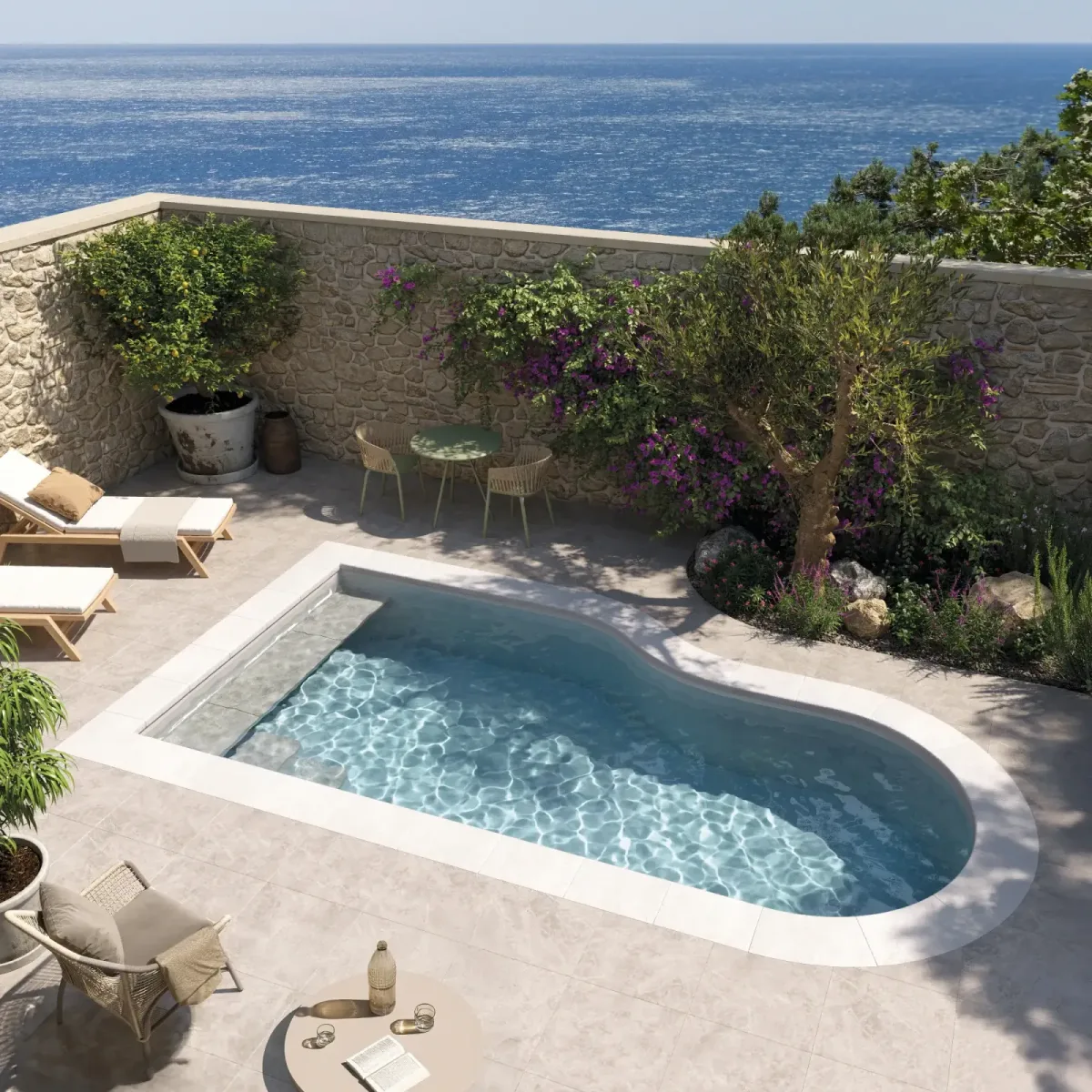 Piscine forme libre Waterair Inaya — 2 tailles